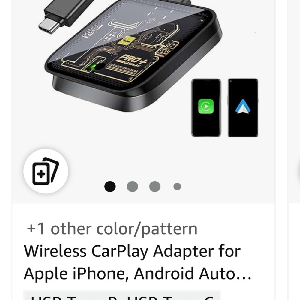 Wireless CarPlay Adapter for iPhone and Android - New in box